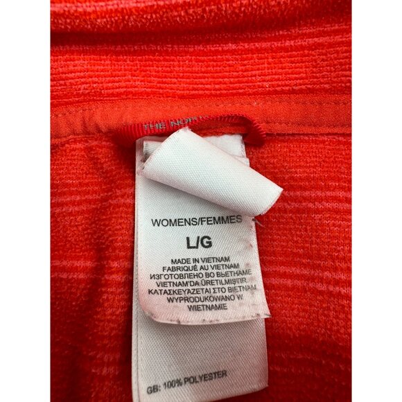 The North Face TKA 100 Fleece Women's Fleece Full Zip Masonic Orange Large L - Picture 6 of 9